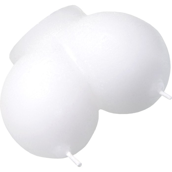 Белая сувенирная свеча «Сиськи». Фотография 3.