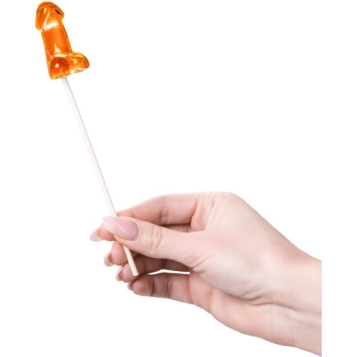 Набор из 2 мини-леденцов в форме члена со вкусом амаретто. Фотография 2.