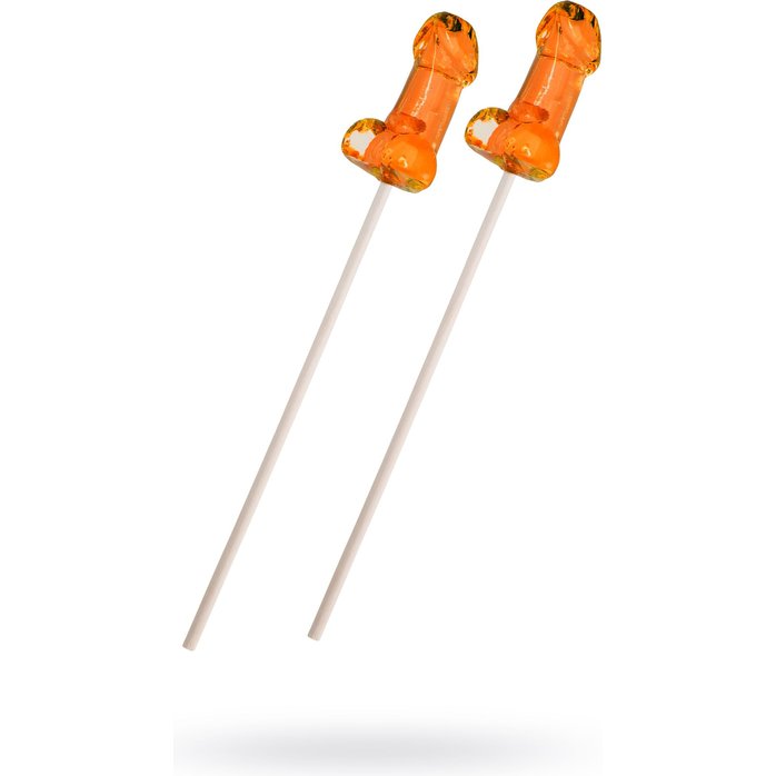 Набор из 2 мини-леденцов в форме члена со вкусом амаретто