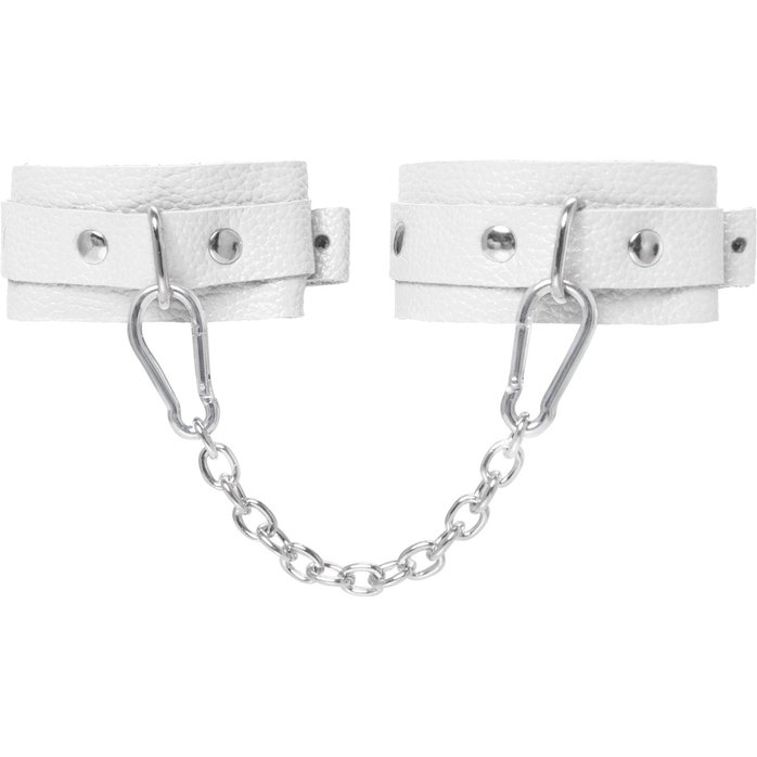 Белые мини-оковы со скруглёнными углами. Фотография 2.