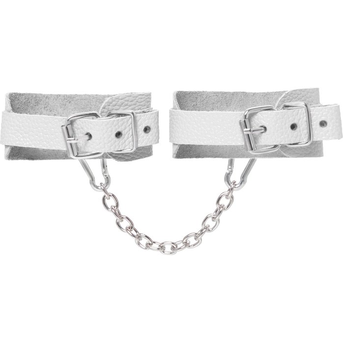 Белые мини-оковы со скруглёнными углами. Фотография 3.