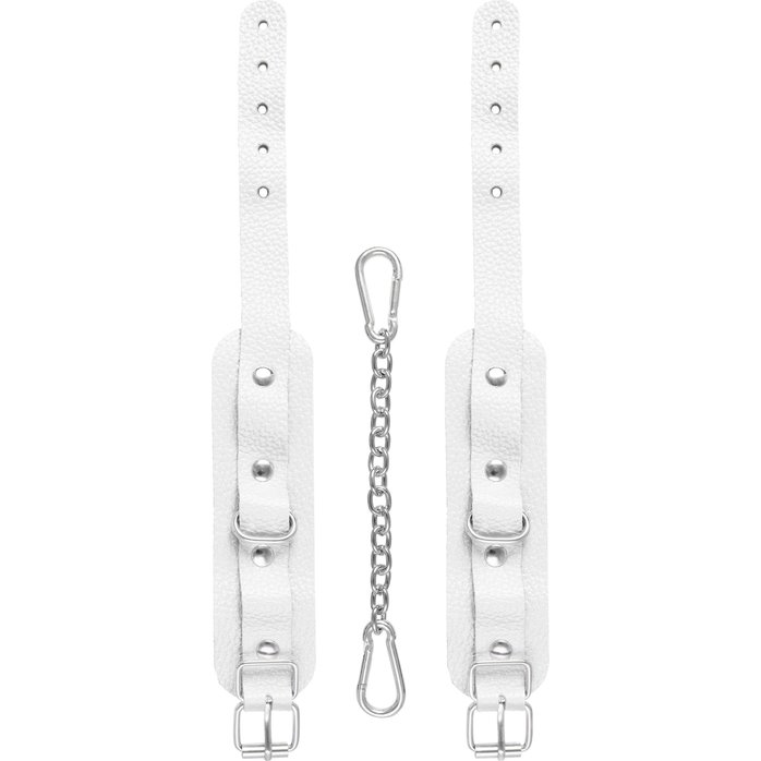 Белые мини-оковы со скруглёнными углами. Фотография 4.