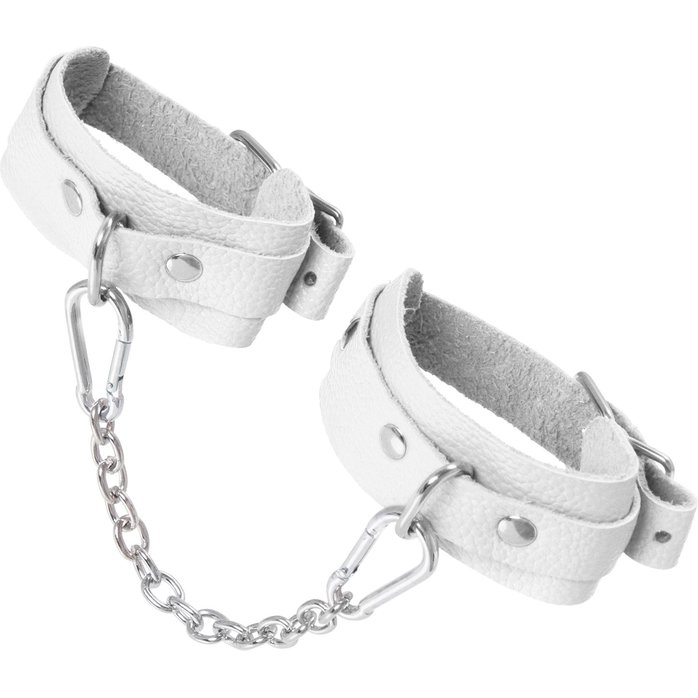 Белые мини-оковы со скруглёнными углами. Фотография 5.