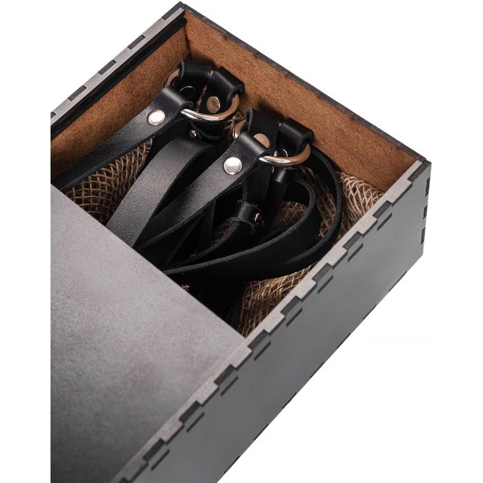 Черная кожаная портупея «Осанка». Фотография 6.