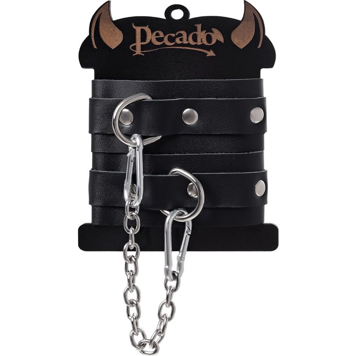 Черные мини-оковы со скруглёнными углами. Фотография 7.