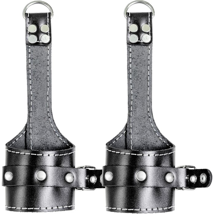 Черные подвесы с белой строчкой. Фотография 3.