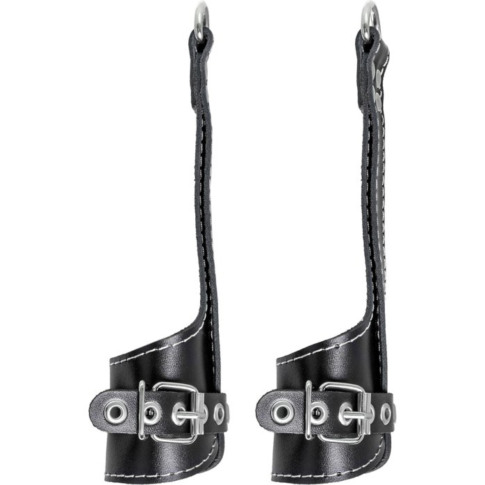 Черные подвесы с белой строчкой. Фотография 4.