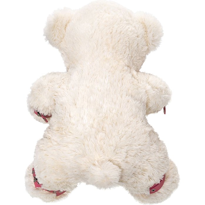 Бондажный набор: белый мишка с розовыми оковами и наручниками. Фотография 2.