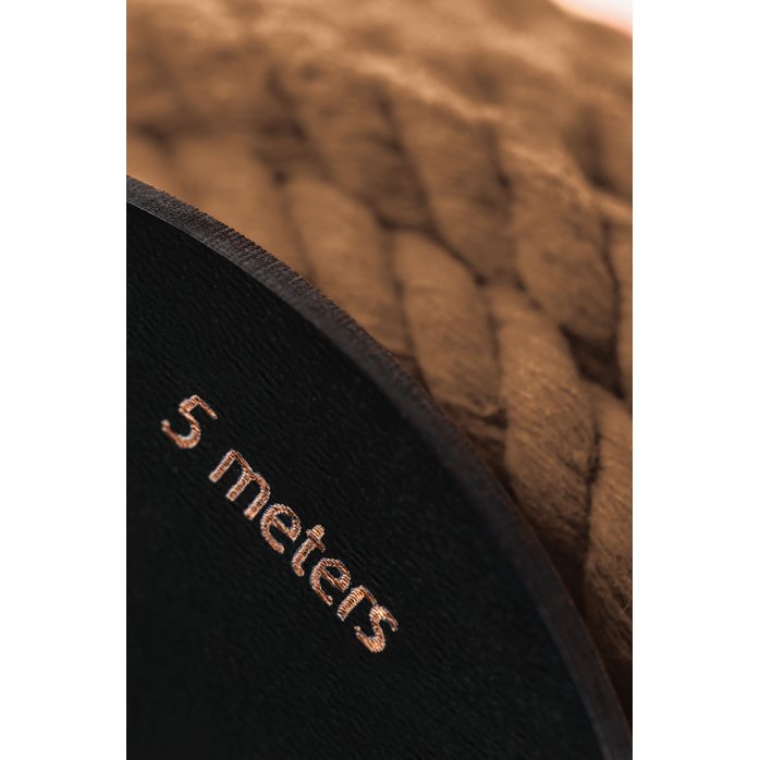 Джутовая веревка для шибари на катушке - 5 м. Фотография 6.