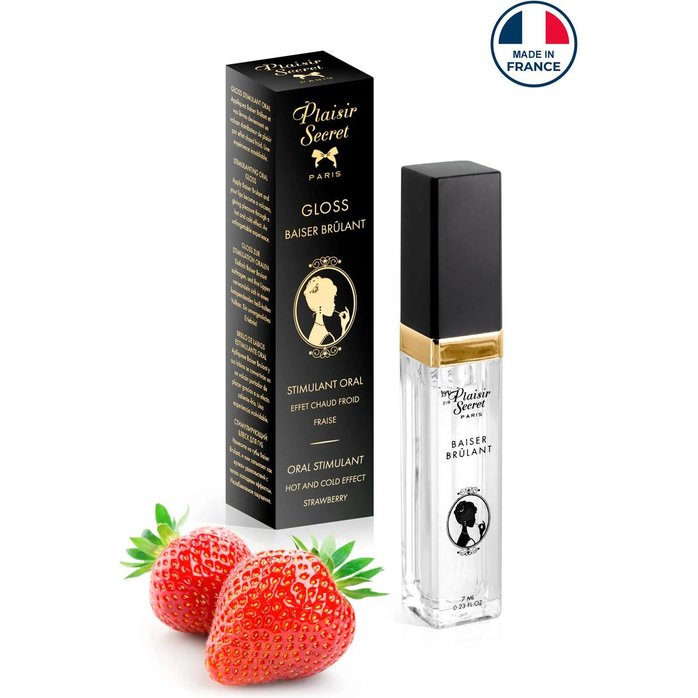 Стимулирующий блеск для губ со вкусом клубники - 7 мл