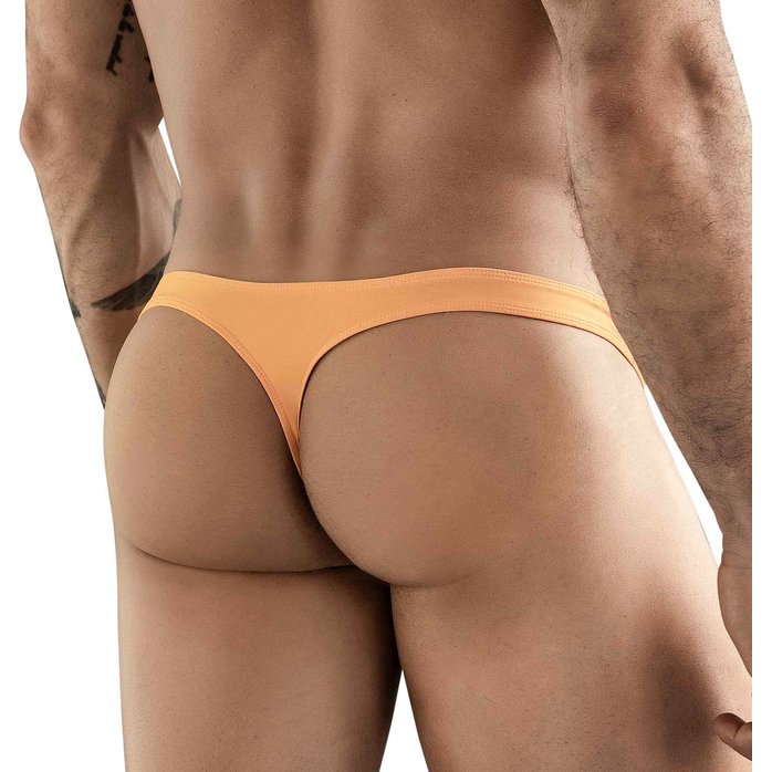 Оранжевые мужские трусы-тонги Clever Cactus Thong. Фотография 3.