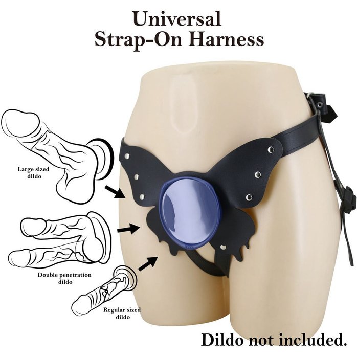 Синие трусики харнесс с платформой Caludio II - Pretty Love. Фотография 3.