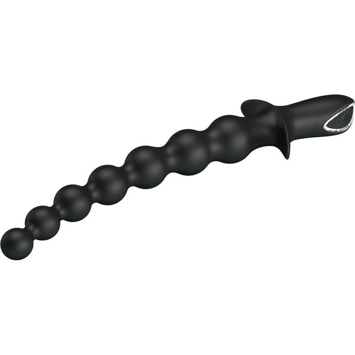 Черная анальная ёлочка с мощной вибрацией Rigdon - 26 см - Pretty Love. Фотография 5.