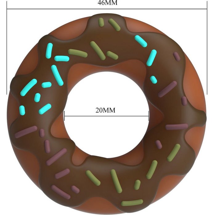 Эрекционное кольцо в форме пончика Choko - Pretty Love. Фотография 5.
