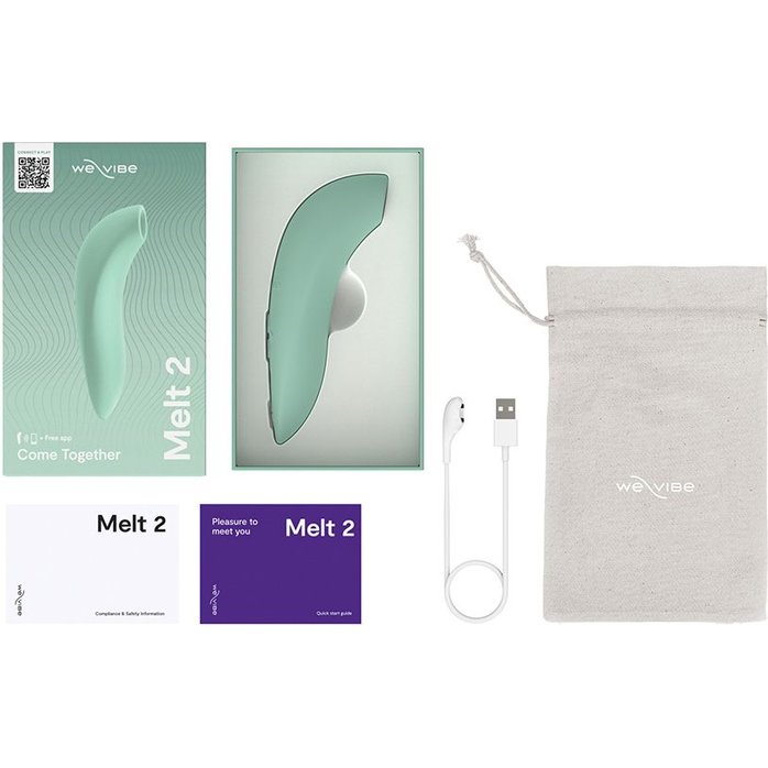 Мятный бесконтактный клиторальный стимулятор We-Vibe Melt 2. Фотография 6.
