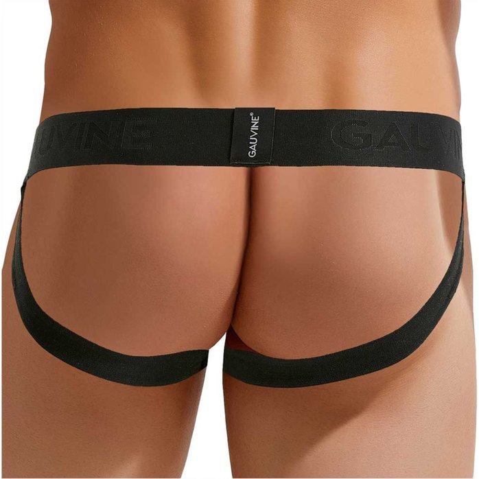 Сексуальные мужские трусы-джоки с леопардовой вставкой по центру. Фотография 2.