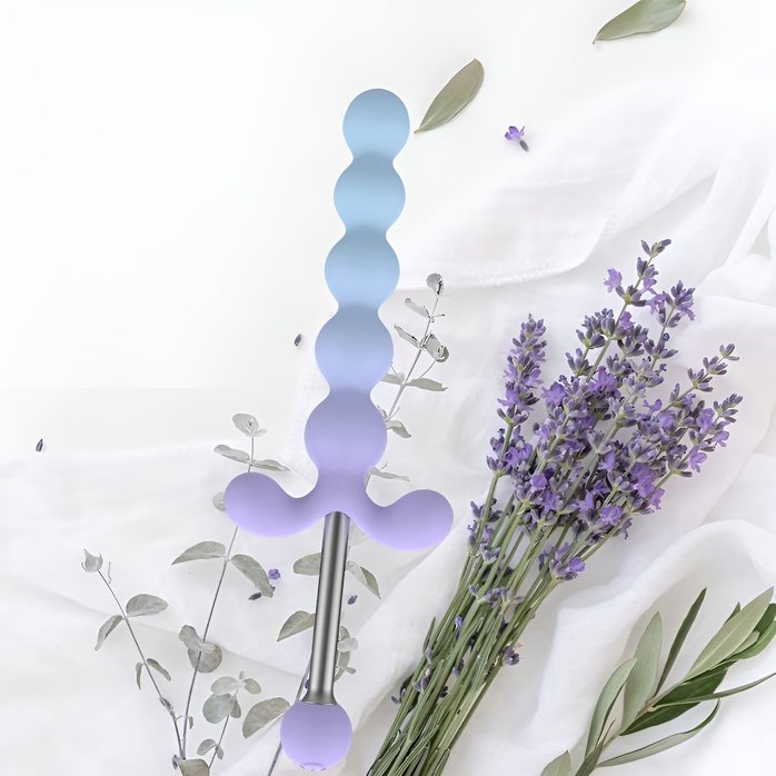 Анальная ёлочка с вибрацией Youivic - 16,4 см. Фотография 7.