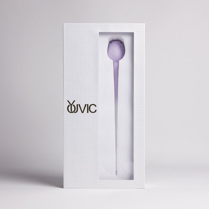 Сиреневый вибростимулятор в форме розы Youvic. Фотография 2.