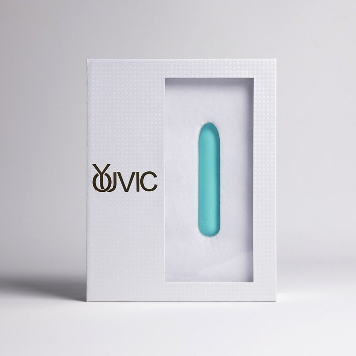 Бирюзовая перезаряжаемая вибропуля Youvic. Фотография 2.