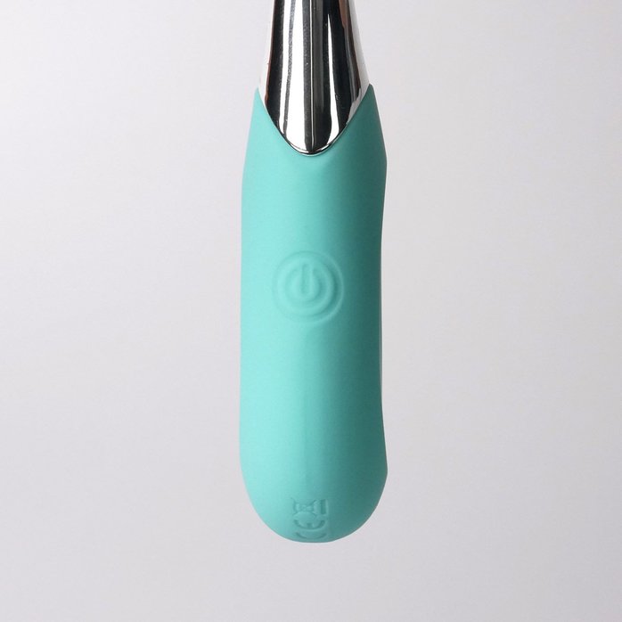 Бирюзовый клиторальный вибростимулятор Youvic. Фотография 3.