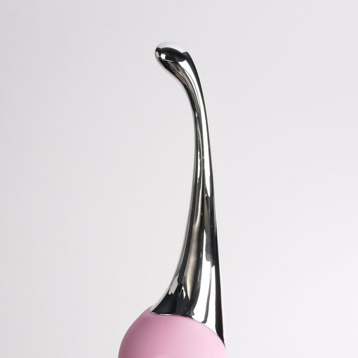 Розовый клиторальный вибростимулятор Youvic. Фотография 4.