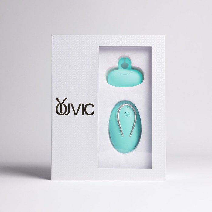 Бирюзовый многофункциональный стимулятор. Фотография 2.