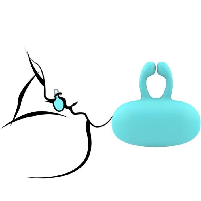 Бирюзовый многофункциональный стимулятор. Фотография 11.