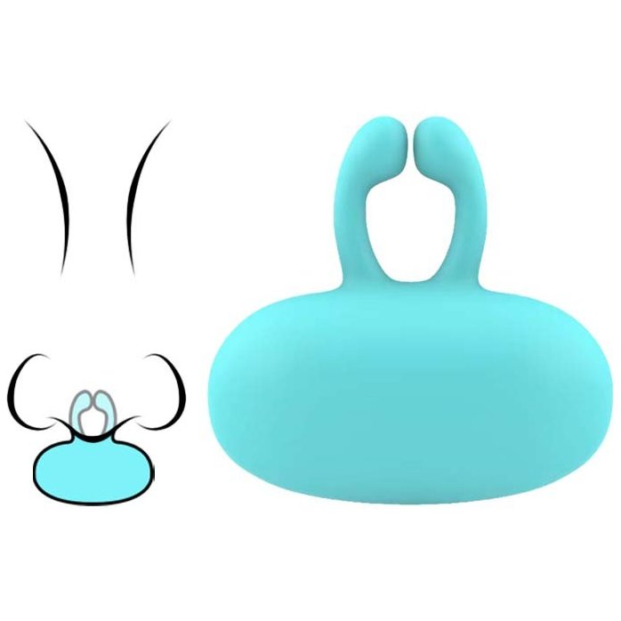 Бирюзовый многофункциональный стимулятор. Фотография 10.