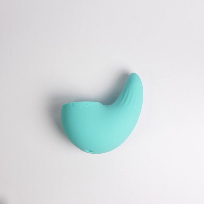 Бирюзовый вибростимулятор зоны G 2-в-1. Фотография 3.