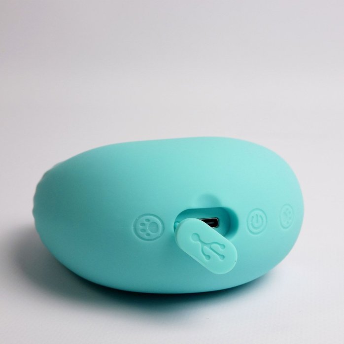 Бирюзовый вибростимулятор зоны G 2-в-1. Фотография 6.