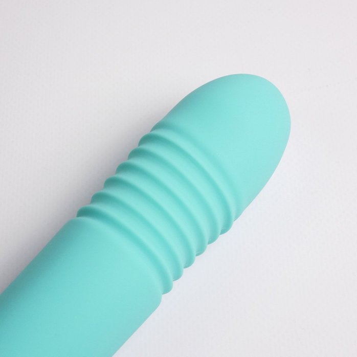 Бирюзовый вибростимулятор зоны G 2-в-1. Фотография 7.