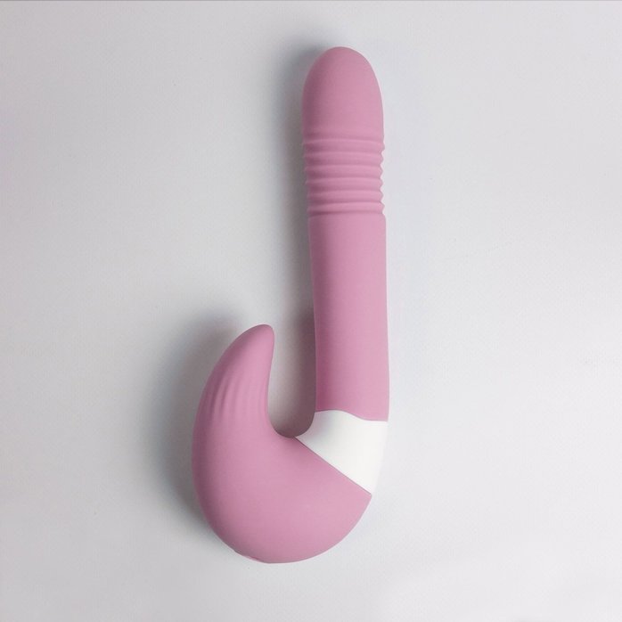Розовый вибростимулятор зоны G 2-в-1. Фотография 8.