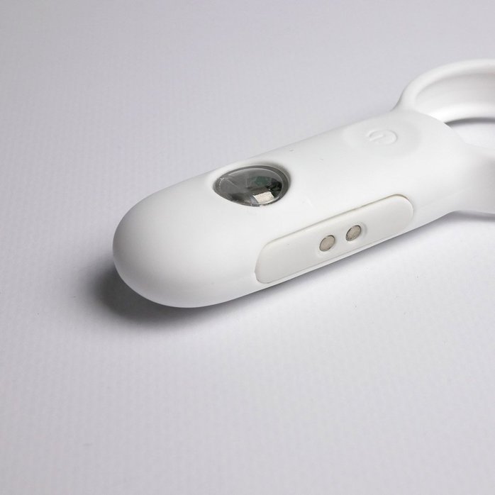 Белое эрекционное виброкольцо с пультом ДУ. Фотография 10.