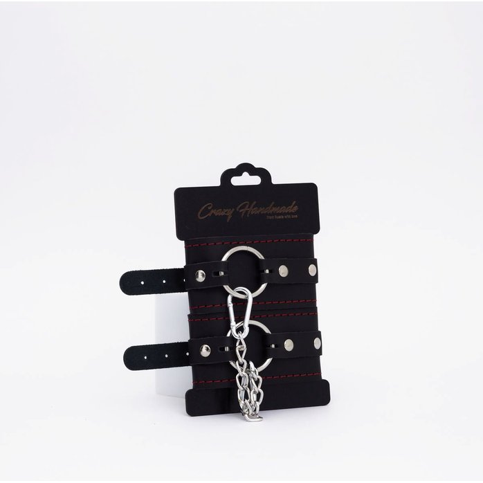 Черно-красные кожаные оковы. Фотография 2.
