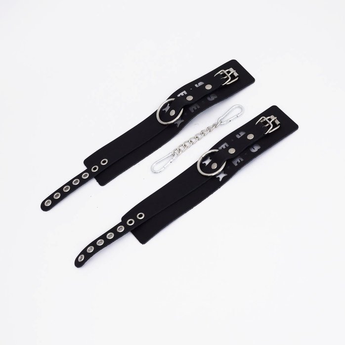 Черные кожаные оковы Sex. Фотография 2.