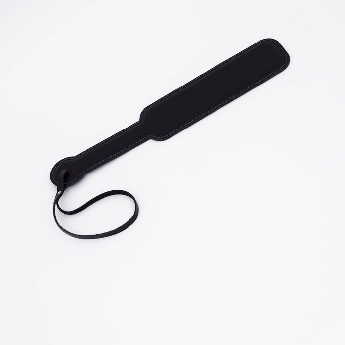 Черный кожаный паддл - 40 см. Фотография 2.