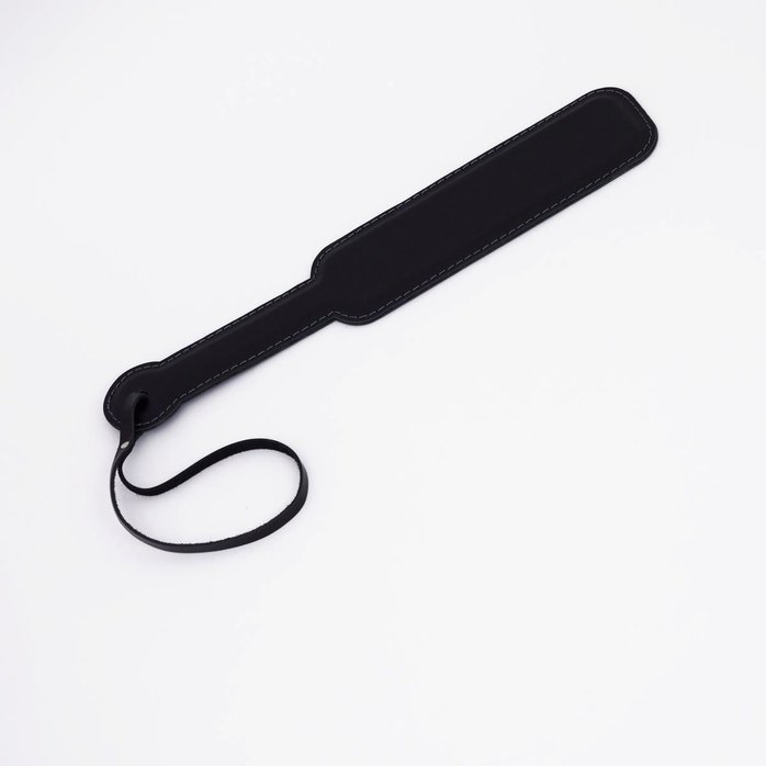 Черный кожаный паддл - 40 см