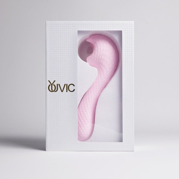 Розовый вибромассажёр с деликатными токами. Фотография 2.