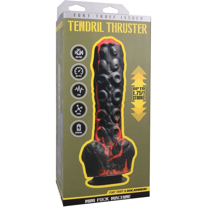 Черно-красная мини-машина на присоске Tendril Thruster - 21,6 см. Фотография 2.