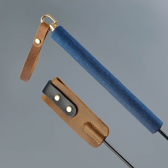 Стек «Дикий Запад» с джинсовой ручкой - 60 см - BDSM accessories