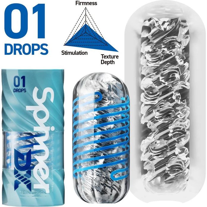 Мастурбатор Tenga Spinner DX 01 Drops - SPINNER Series. Фотография 2.