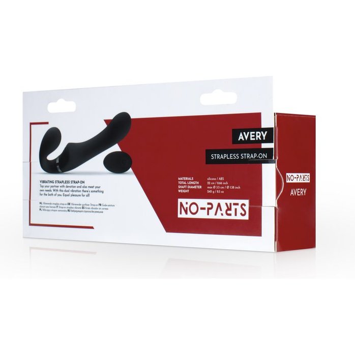 Черный безремневой вибрострапон Avery с пультом ДУ - No-Parts. Фотография 13.