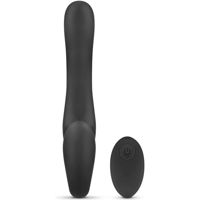 Черный безремневой вибрострапон Avery с пультом ДУ - No-Parts. Фотография 3.