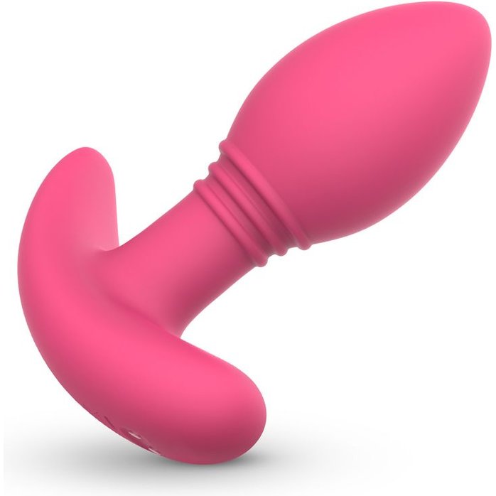 Розовая интерактивная вибропробка Axel - 10 см - EasyConnect. Фотография 6.