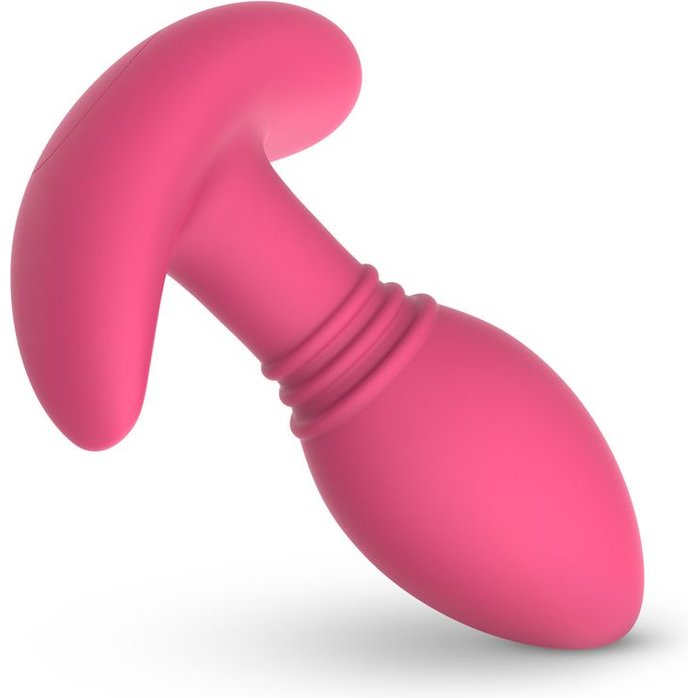 Розовая интерактивная вибропробка Axel - 10 см - EasyConnect. Фотография 7.