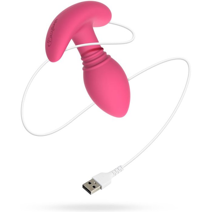 Розовая интерактивная вибропробка Axel - 10 см - EasyConnect. Фотография 10.