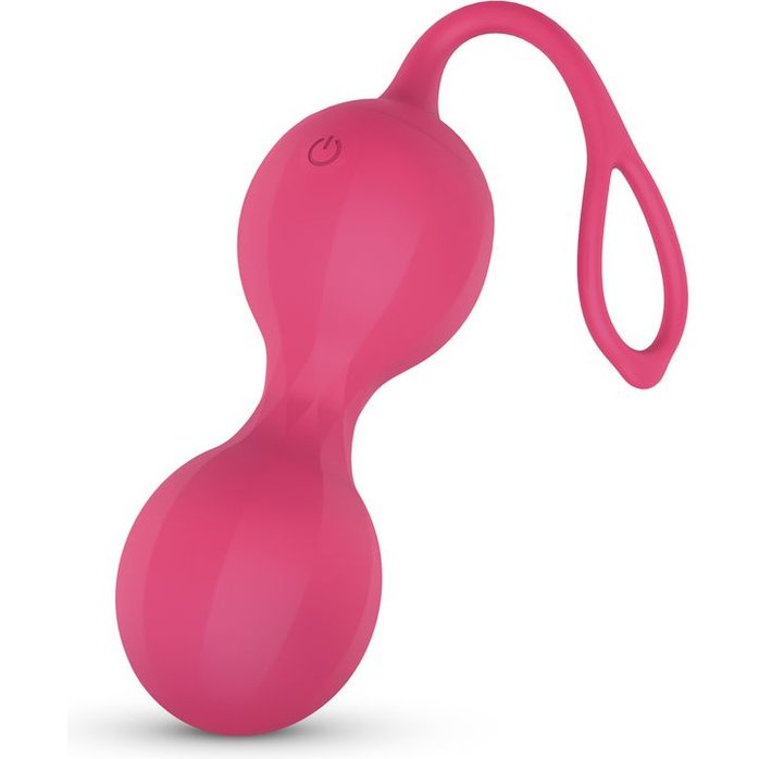 Розовые интерактивные вагинальные виброшарики Stella - EasyConnect. Фотография 2.