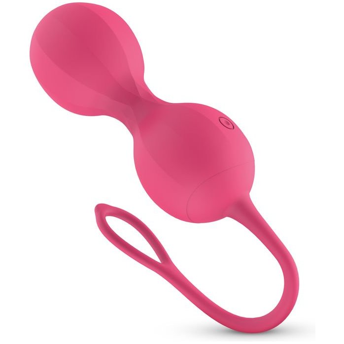 Розовые интерактивные вагинальные виброшарики Stella - EasyConnect. Фотография 7.