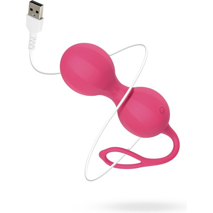 Розовые интерактивные вагинальные виброшарики Stella - EasyConnect. Фотография 10.