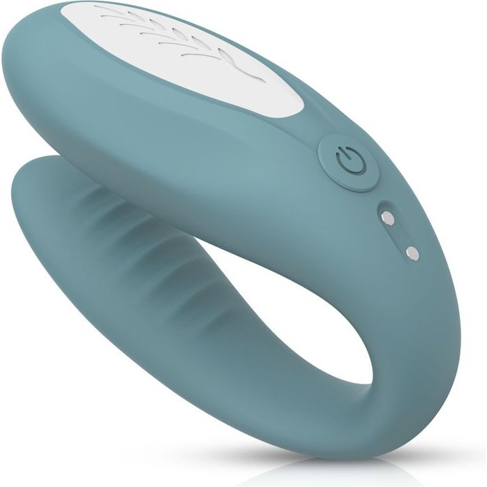 Голубой C-образный вибростимулятор для пар The Jasmine - Bloom. Фотография 6.